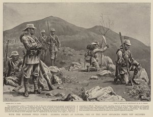 Avec la force de campagne de Kurram, poste avancé Gurkha à Dawaba